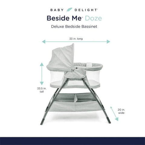 Baby Delight Beside Me Doze Deluxe Bedside Bassinet, 819956001173 - ANB Baby