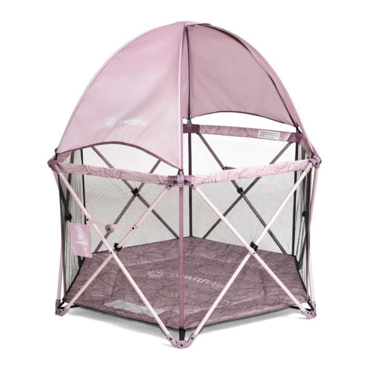 Go With Me Eclipse - Deluxe Portable Playard with Canopy & Padded Floor, 819956001579 - ANB Baby