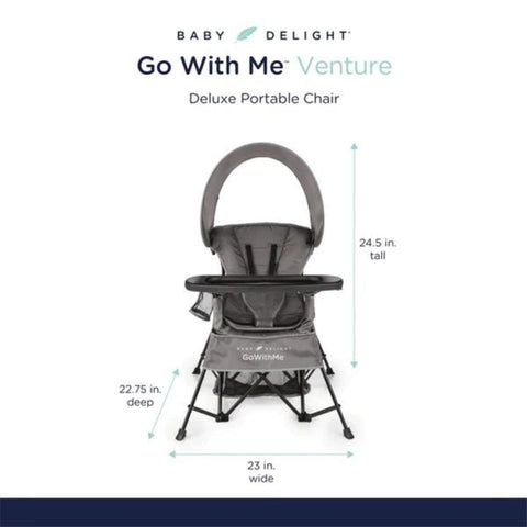 Go With Me Venture Deluxe Portable Chair, 819956000053 - ANB Baby