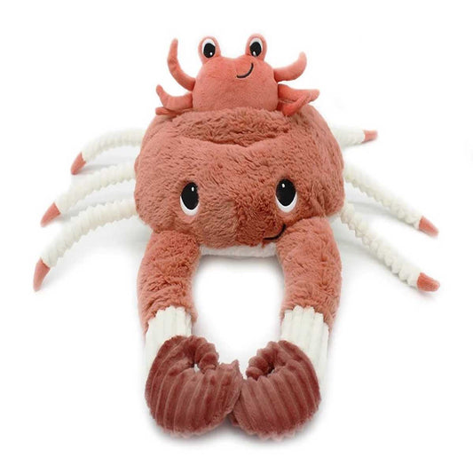 Les Ptipotos Mom and Baby Crab Plush Toy, 4895242700391 - ANB Baby