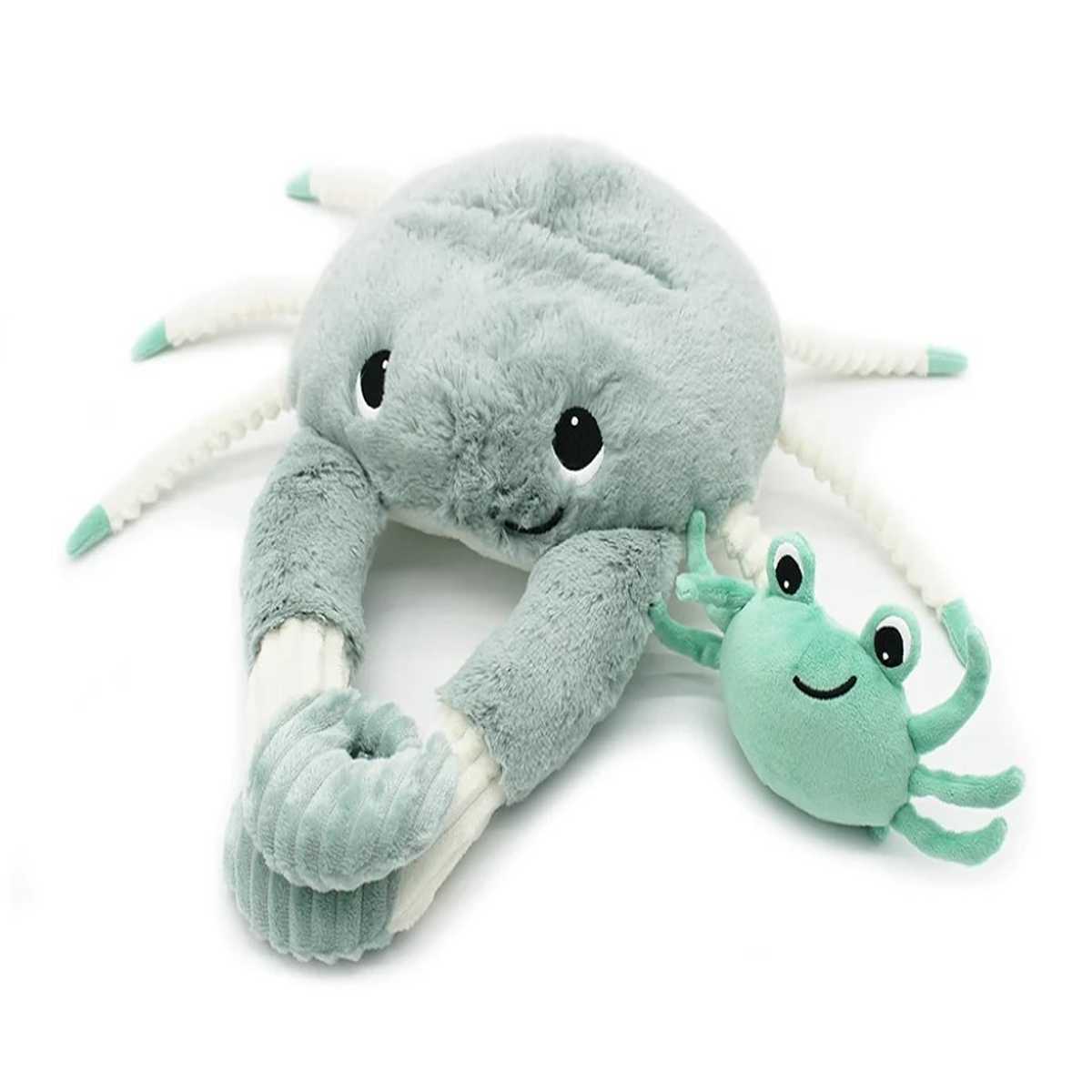 Les Ptipotos Mom and Baby Crab Plush Toy, 4895242700858 - ANB Baby