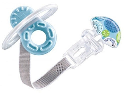 MAM Bite and Relax Teether and Clip, Blue, 845296076724 -- ANB Baby