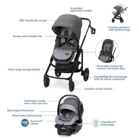 Maxi-Cosi Tayla Max 5-in-1 Travel System, -- ANB Baby