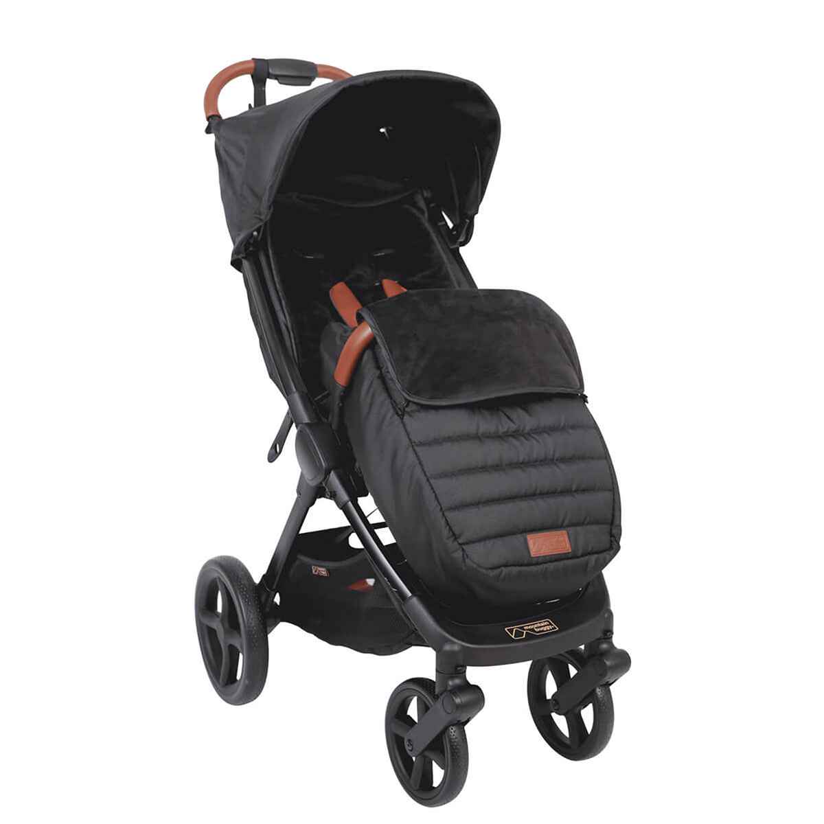 Mountain Buggy Nano Urban Stroller with Accessory Pack, Black, - ANB Baby