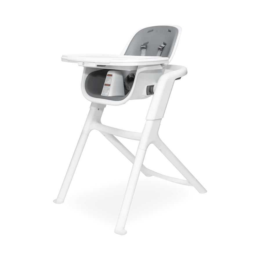 4moms Connect High Chair with Magnetic Guide Tray, White / Grey, -- ANB Baby