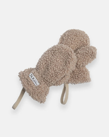 7 A.M. Enfant The Cub Mitten & Hat Set, Oatmeal Teddy, -- ANB Baby