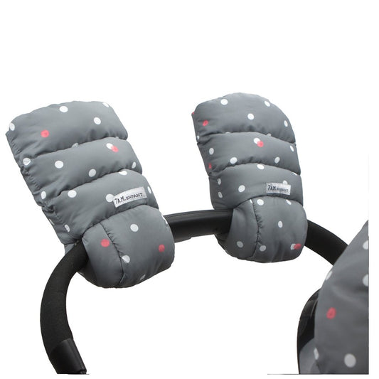 7 AM Enfant Warmmuffs 212 - Grey Dots, -- ANB Baby