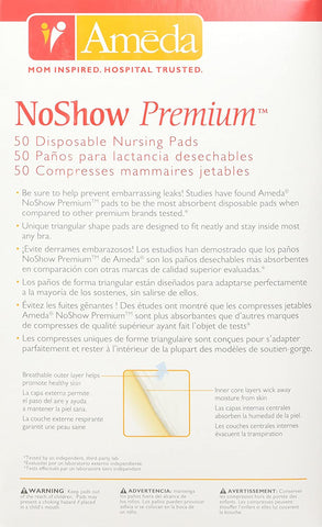 AMEDA No Show Premium Disposable Nursing Pad, -- ANB Baby