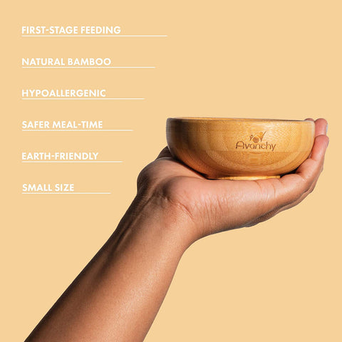 Avanchy La Petite Bamboo Bowl, -- ANB Baby