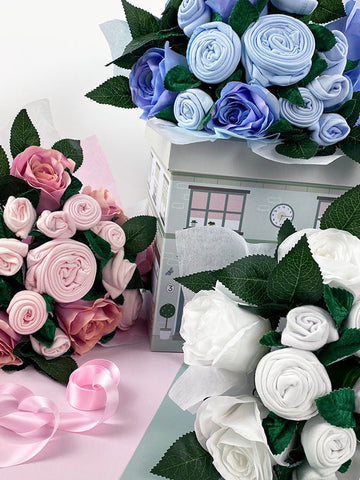 Babyblooms Luxury Rose Baby Clothes Bouquet, -- ANB Baby