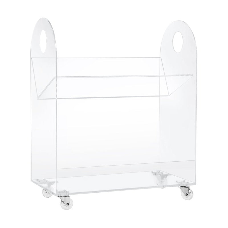 Babyletto Presto Acrylic Bookcase and Cart in Acrylic, -- ANB Baby