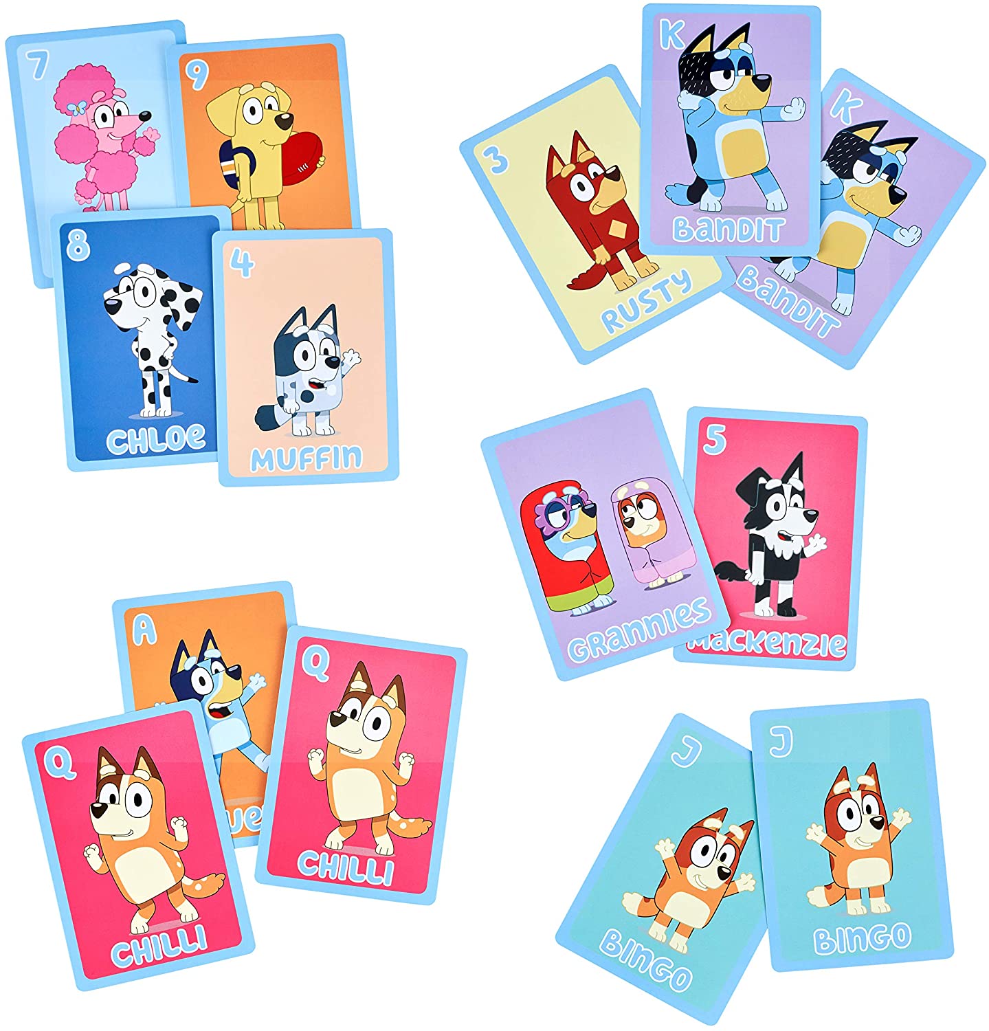 Bluey 5-in-1 Card Game Set, -- ANB Baby