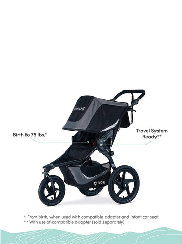 BOB Gear Revolution Flex Single Jogging Stroller, -- ANB Baby