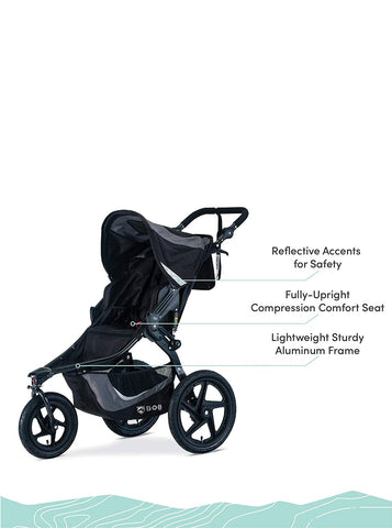 BOB Gear Revolution Flex Single Jogging Stroller, -- ANB Baby