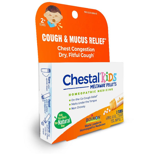 Boiron Chestal Kids Meltaway Pellets, Cough & Mucus Relief, -- ANB Baby