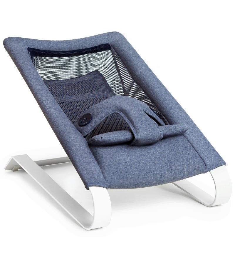 Bombol Bamboo 3D Knit Bouncer, Denim Blue, -- ANB Baby