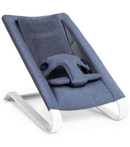 Bombol Bamboo 3D Knit Bouncer, Denim Blue, -- ANB Baby