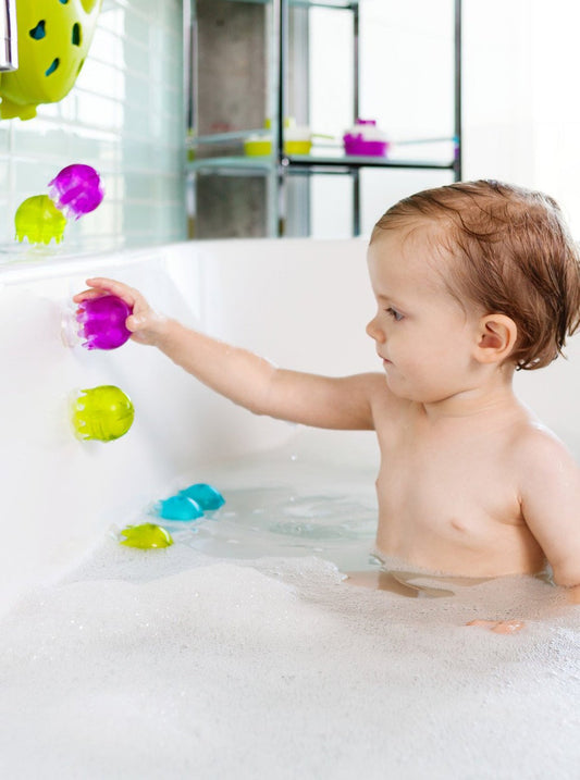 Boon 9-Pieces Jellies Suction Cup Bath Toys, -- ANB Baby