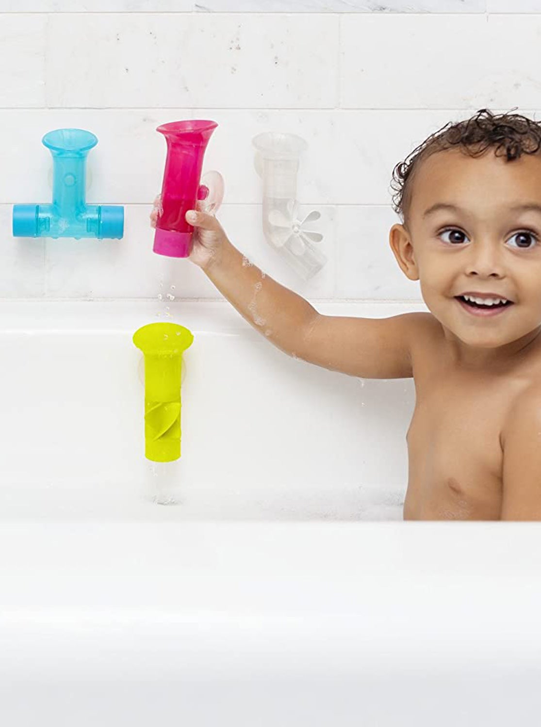 Boon Set of 5 Building Bath Pipes Toy, -- ANB Baby