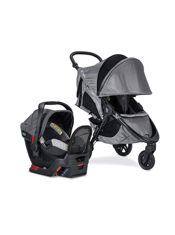 Britax B-Free Sport Travel System with B-Safe Endeavors Infant Car Seat, Asher Grey, -- ANB Baby