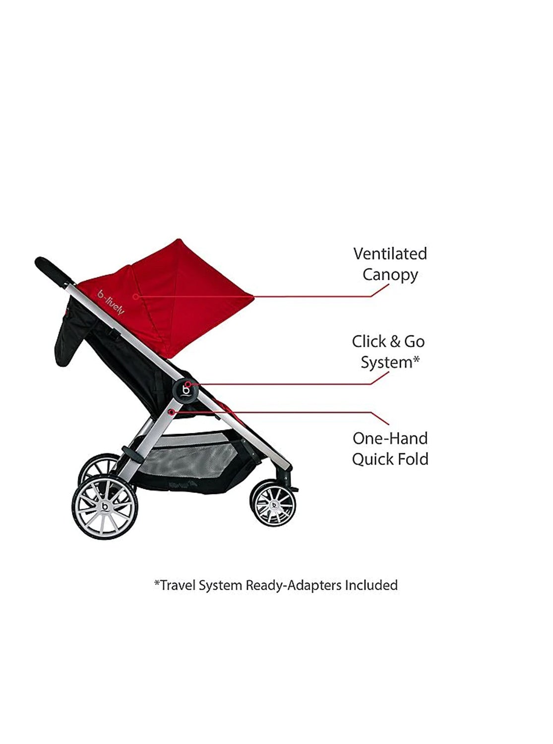 BRITAX B-Lively Lightweight Stroller, -- ANB Baby