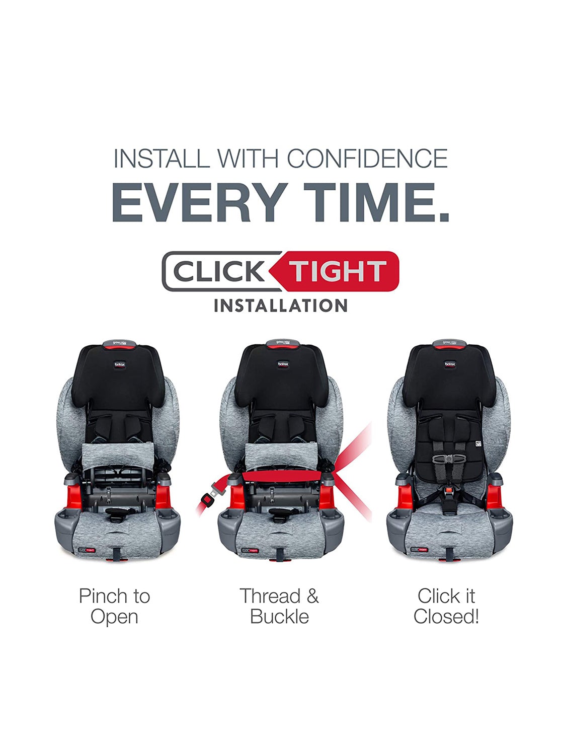 BRITAX Grow With You Harness-to-Booster Car Seat with ClickTight, -- ANB Baby