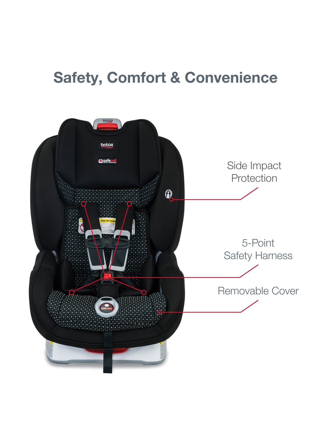 BRITAX Marathon ClickTight Convertible Car Seat with Anti-Rebound Bar, -- ANB Baby