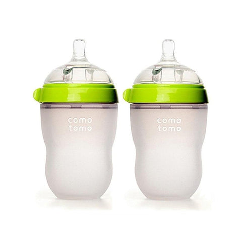 Comotomo Baby Bottle 8 oz/ 250 ml - 2 Pack Green, -- ANB Baby