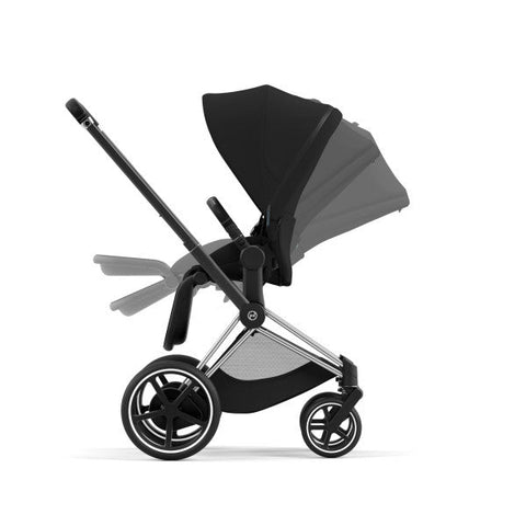 Cybex e-Priam 4 OneBox, Frame and Deep Black Seat, -- ANB Baby