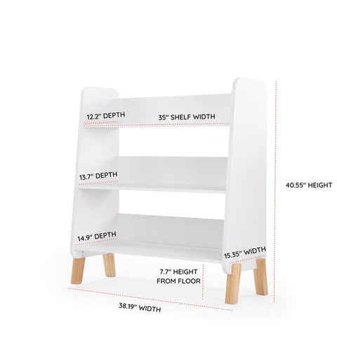 DaDaDa Muse Bookshelf, White / Natural, -- ANB Baby