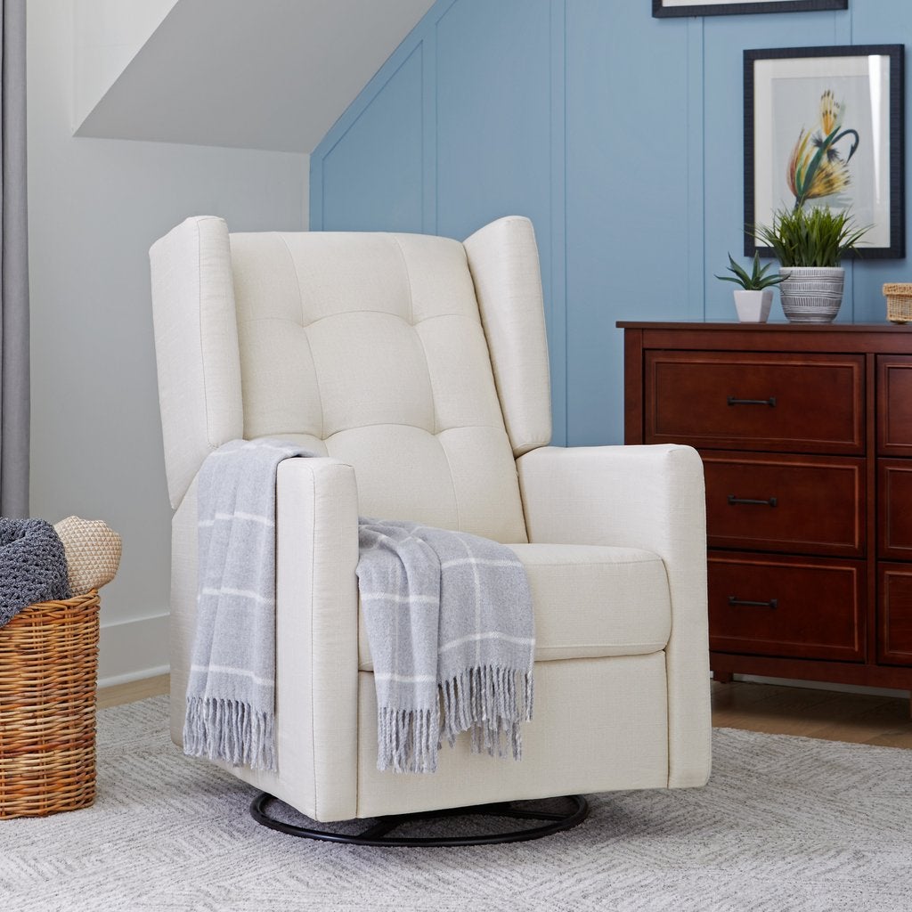 DaVinci Maddox Recliner and Swivel Glider in Misty Grey, -- ANB Baby