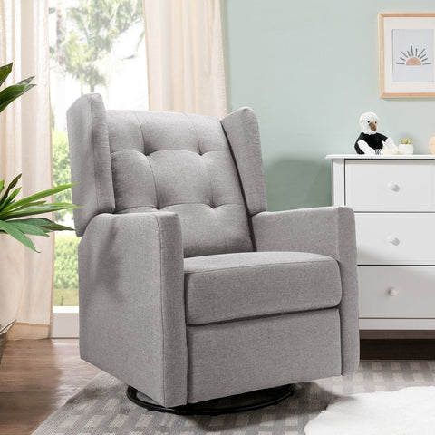 DaVinci Maddox Recliner and Swivel Glider in Misty Grey, -- ANB Baby