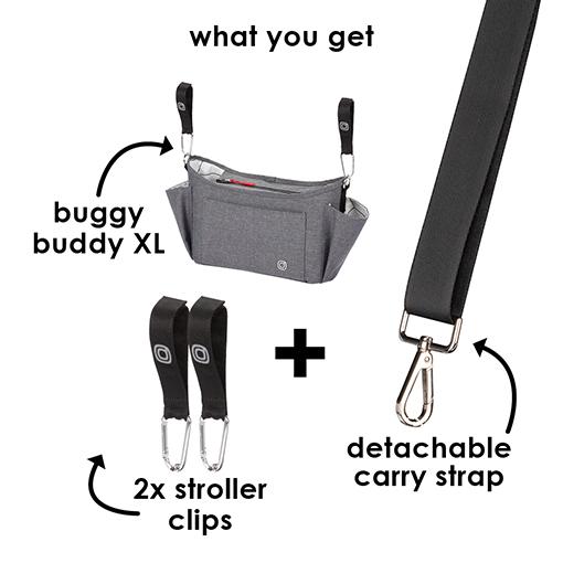 Diono Buggy Buddy 8-in-1 Stroller Organizer, X-Large, Gray, -- ANB Baby