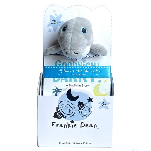 Frankie Dean Dream Blanket and Book, Barry the Shark, -- ANB Baby