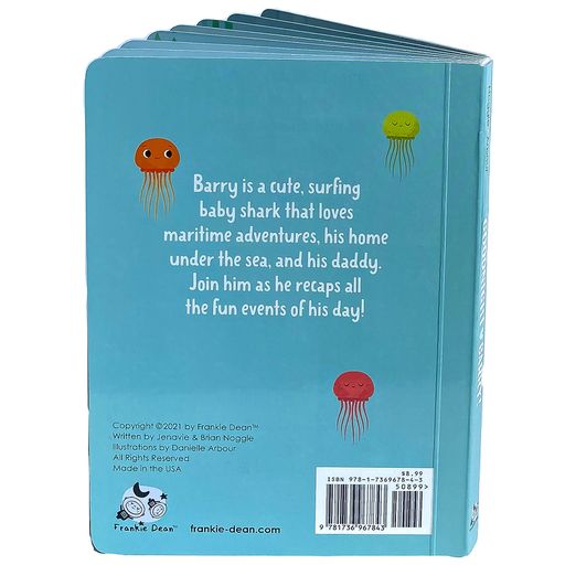 Frankie Dean Dream Blanket and Book, Barry the Shark, -- ANB Baby