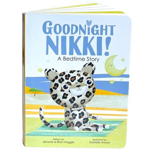 Frankie Dean Dream Blanket and Book, Nikki the Leopard, -- ANB Baby