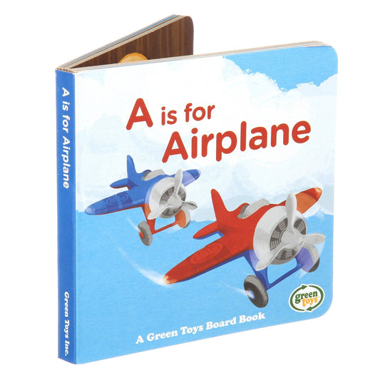 Green Toys Airplane & Board Book Set, -- ANB Baby