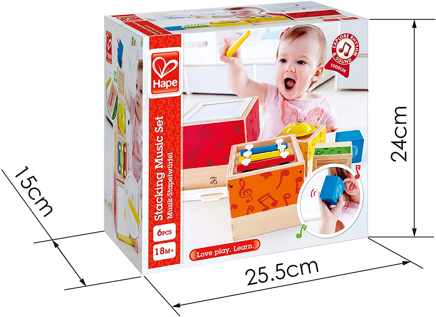 HAPE Stacking Music Set, -- ANB Baby