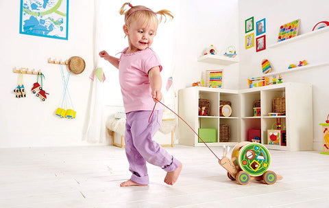 HAPE Walk ALong Snail Push and Pull Toys, -- ANB Baby