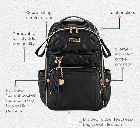 Itzy Ritzy Boss Backpack Large Diaper Bag, -- ANB Baby