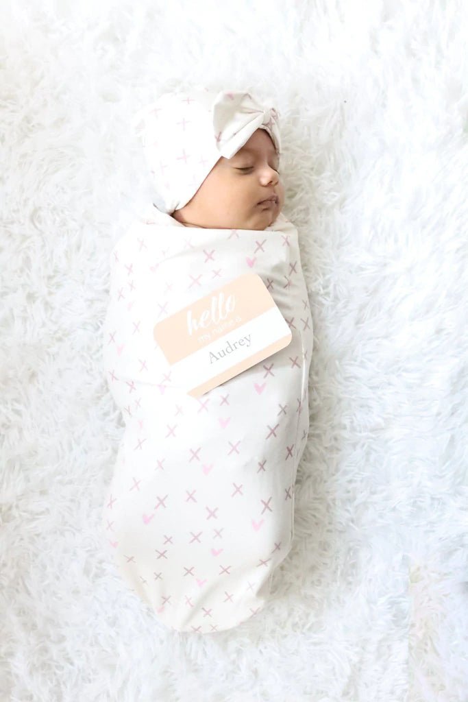 Itzy Ritzy Cutie Cocoon and Hat Swaddle Set, -- ANB Baby