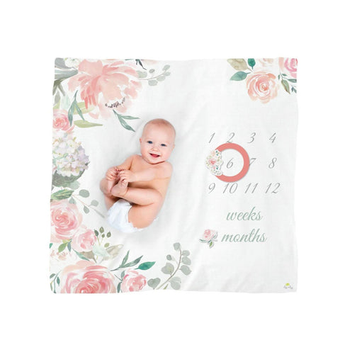 Itzy Ritzy Muslin Milestone Blanket Set, -- ANB Baby