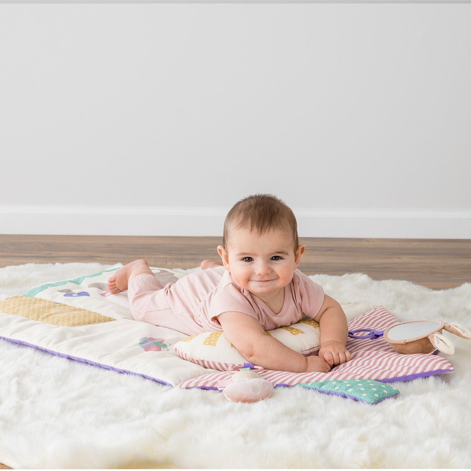 Itzy Ritzy Tummy Time Play Mat with Toys, -- ANB Baby