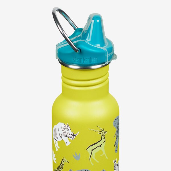 Klean Kanteen Kid's Classic Water Bottle with Sippy Cap 12 oz., -- ANB Baby