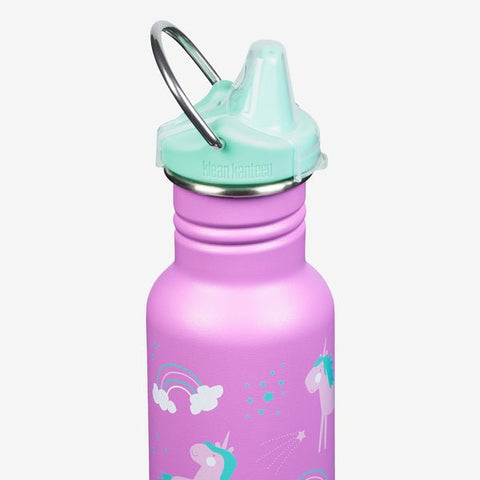 Klean Kanteen Kid's Classic Water Bottle with Sippy Cap 12 oz., -- ANB Baby