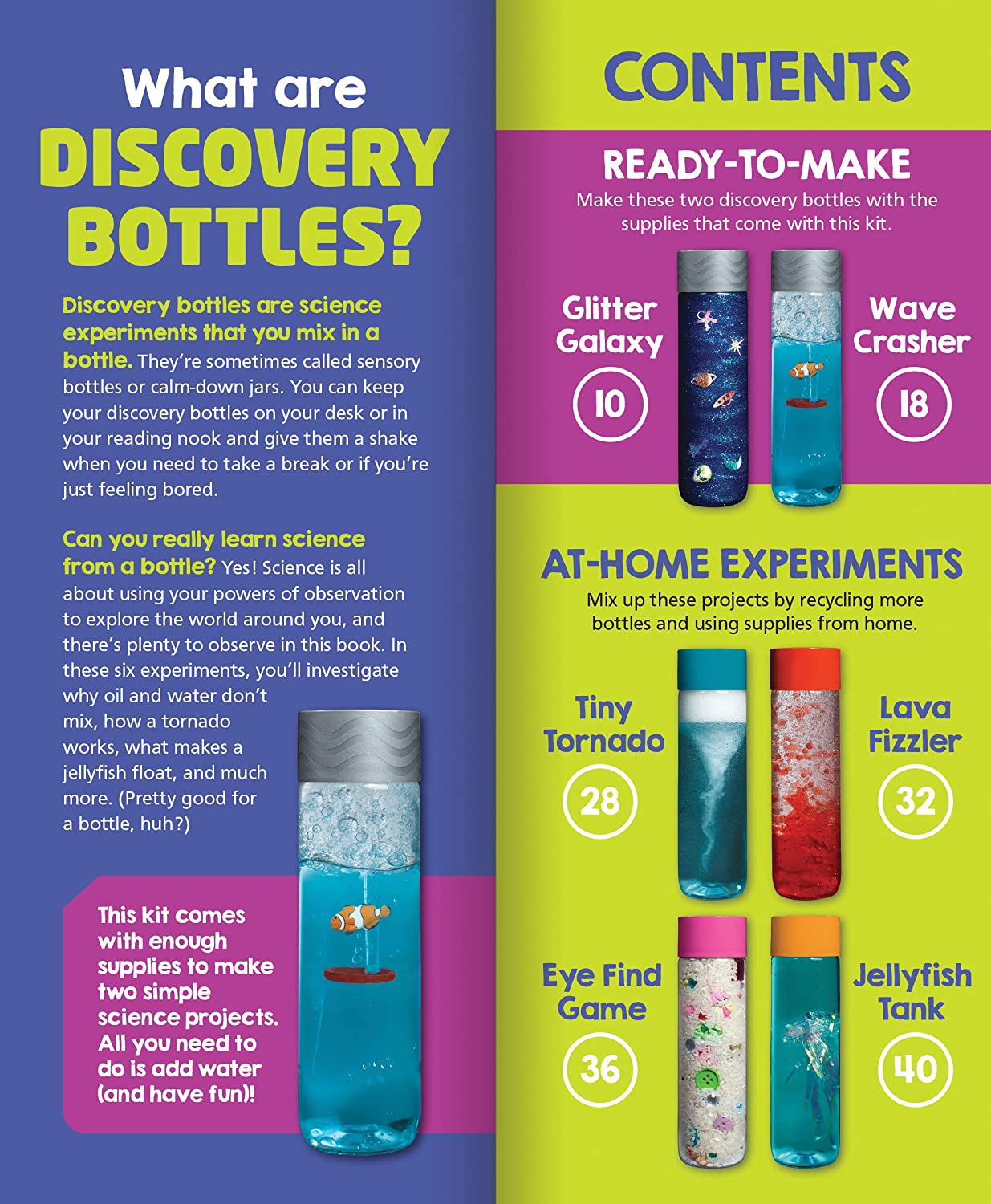 Klutz Make Your Own Discovery Bottles Science / S.T.E.M. Activity Kit, -- ANB Baby