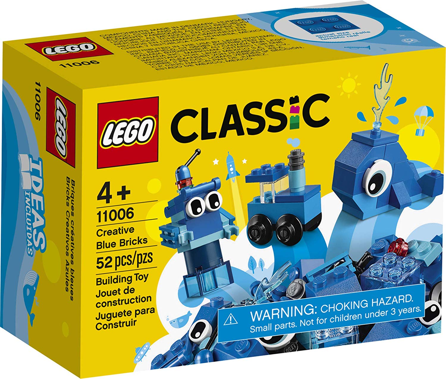 LEGO Classic Creative Blue Bricks (52 Pieces), -- ANB Baby