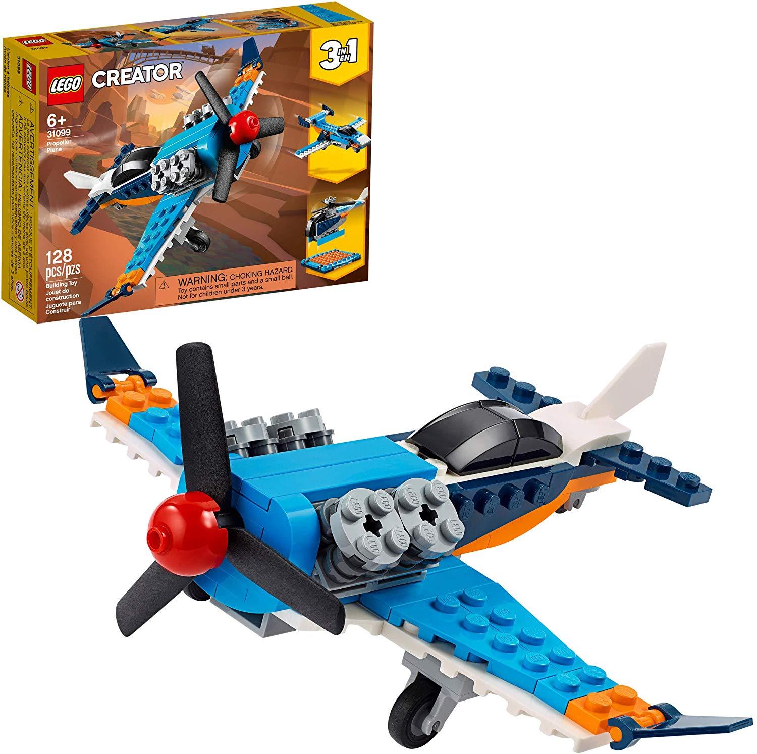 LEGO Creator 3-in-1 Propeller Plane (128 Pieces), -- ANB Baby