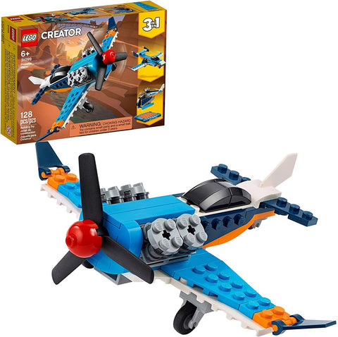 LEGO Creator 3-in-1 Propeller Plane (128 Pieces), -- ANB Baby