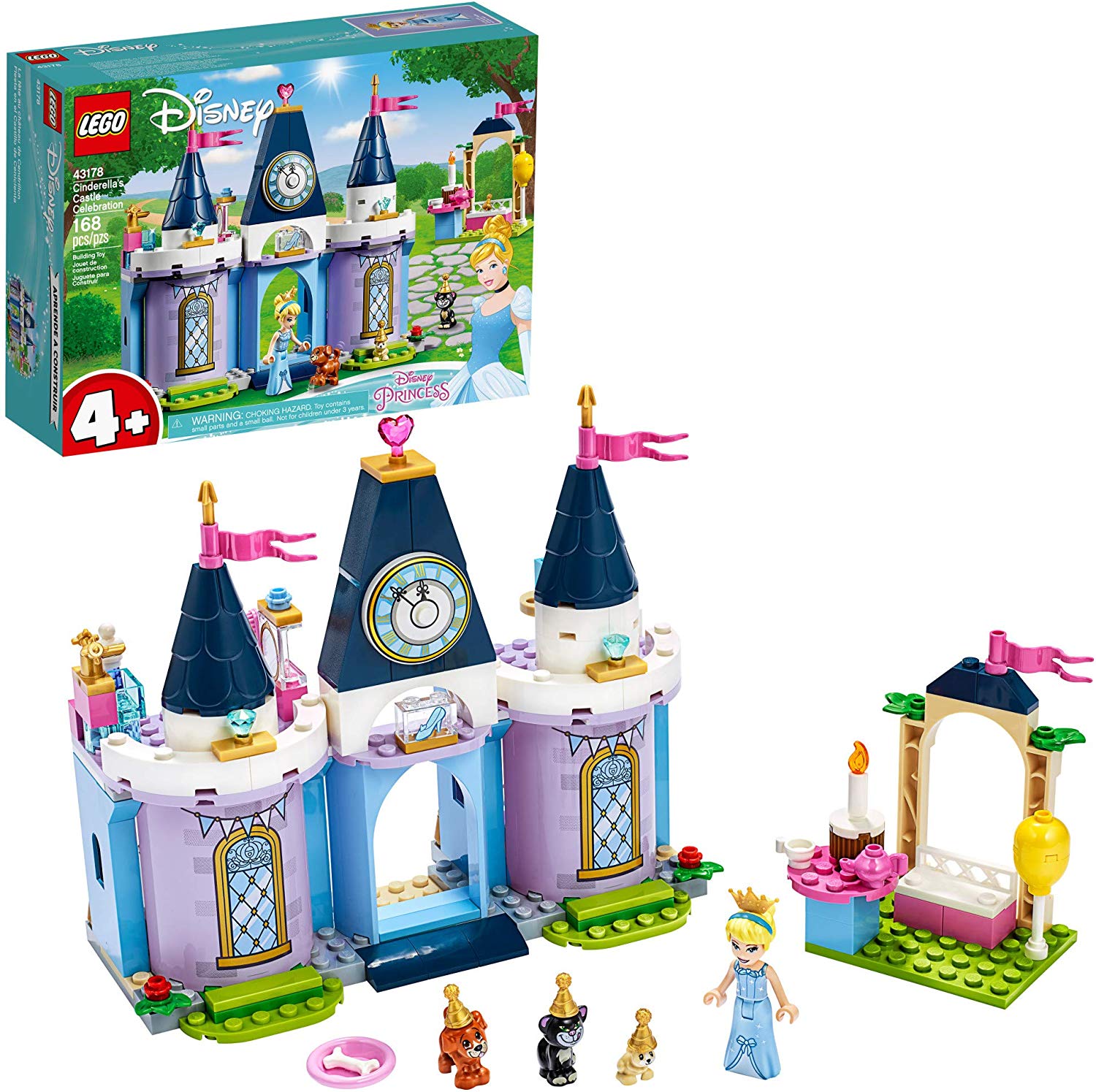LEGO Disney Cinderella’s Castle Celebration (168 Pieces), -- ANB Baby